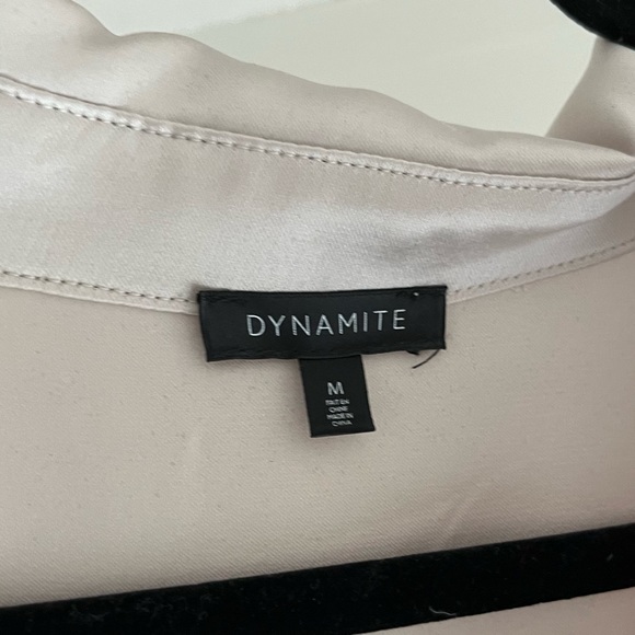 NWOT Satin Button Down Shirt - Picture 3 of 4